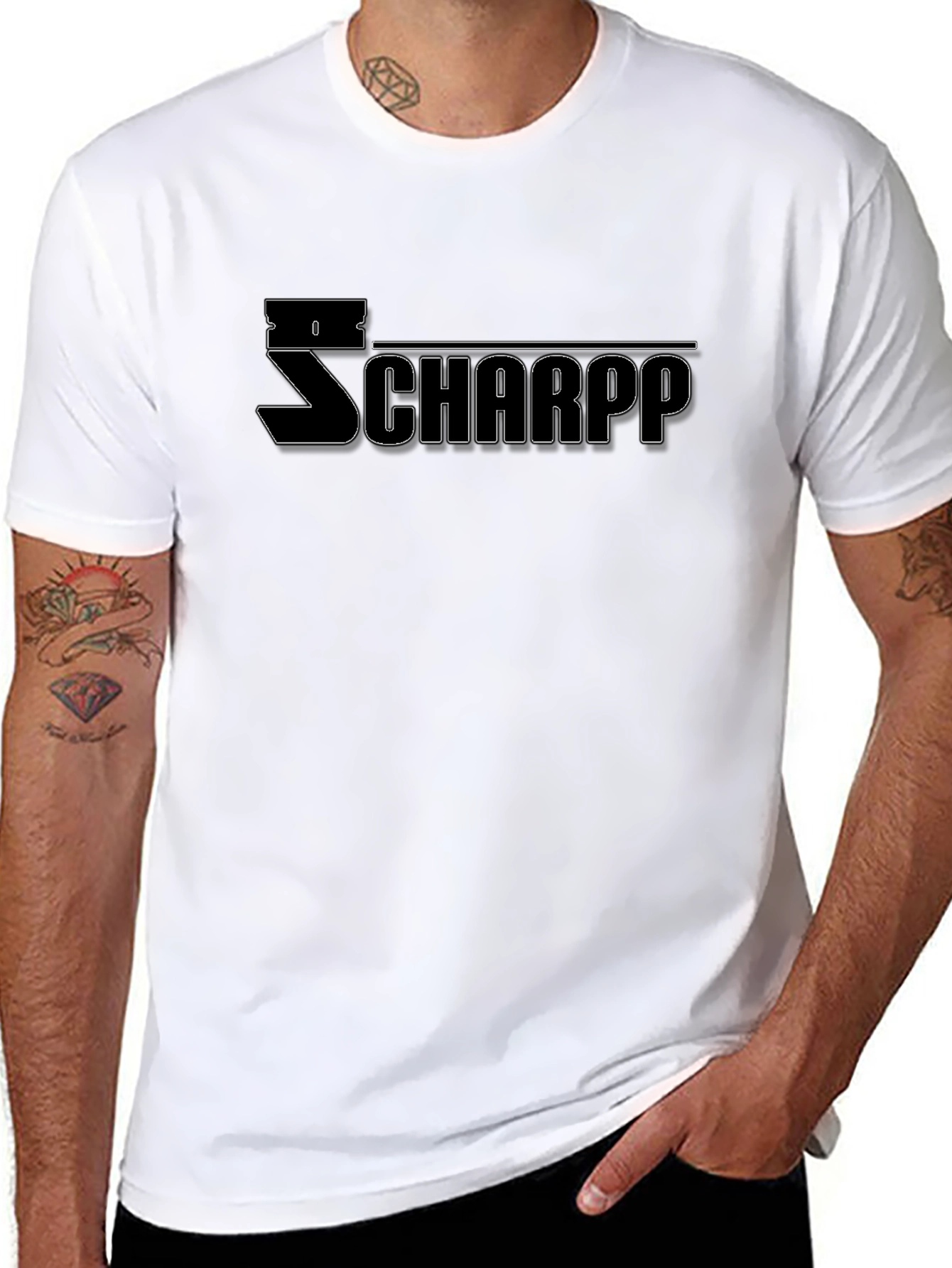 SCHAPP Black Graphic T-Shirt