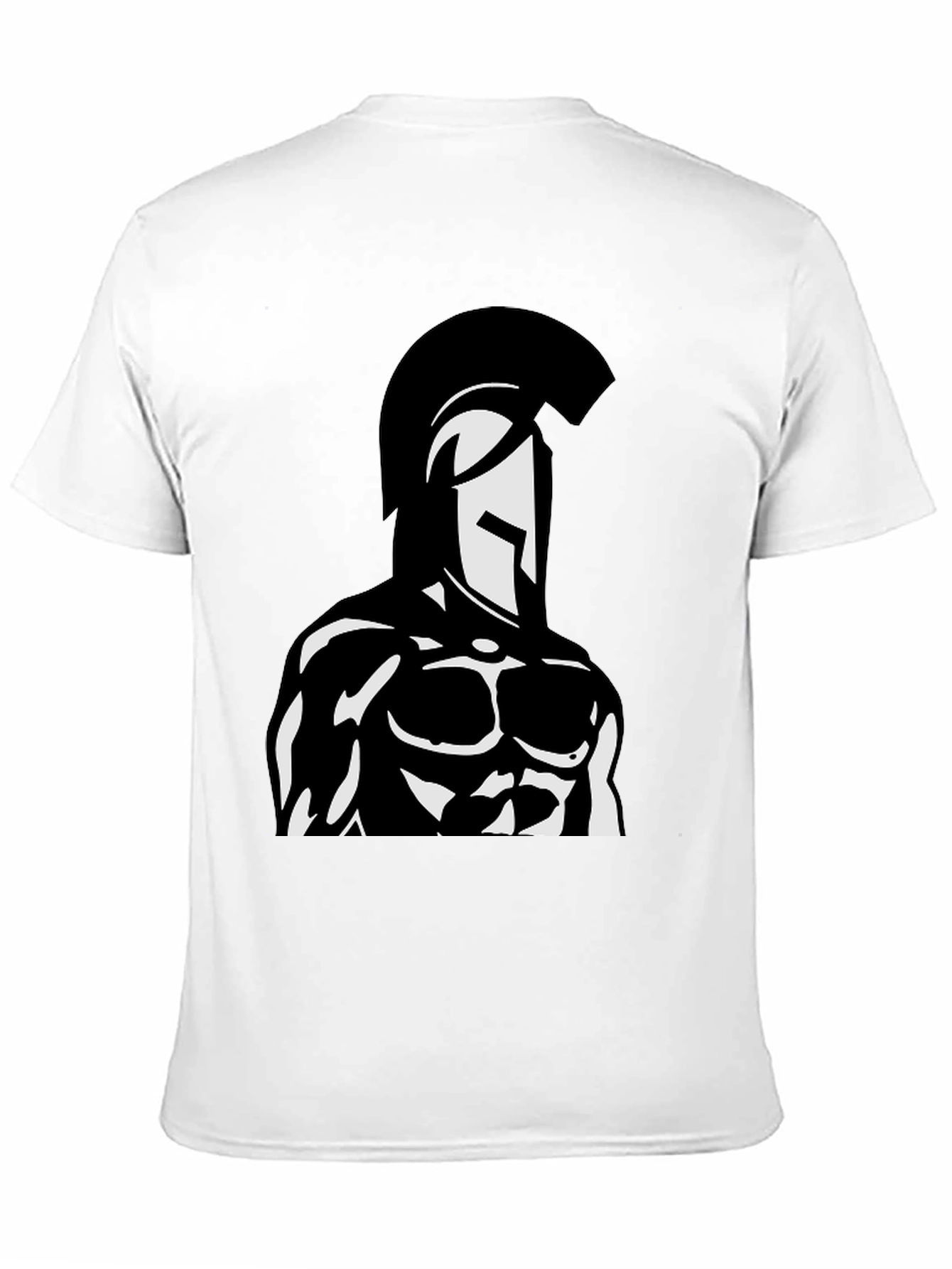 Spartan Warrior Graphic Black T-Shirt