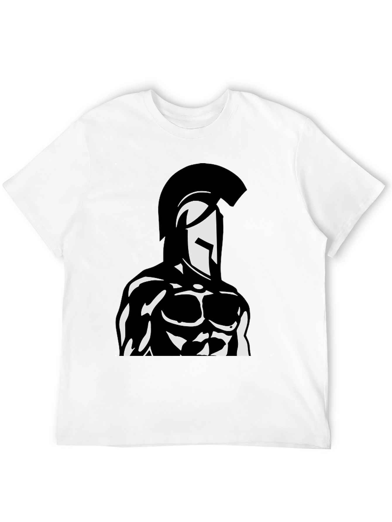 Spartan Warrior Graphic Black T-Shirt