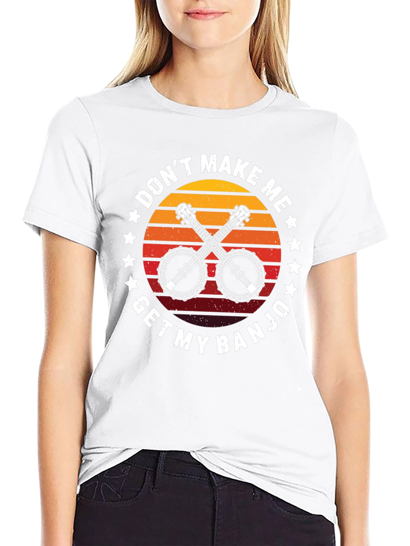 Dont Make Me Get My Banjo Black T-Shirt