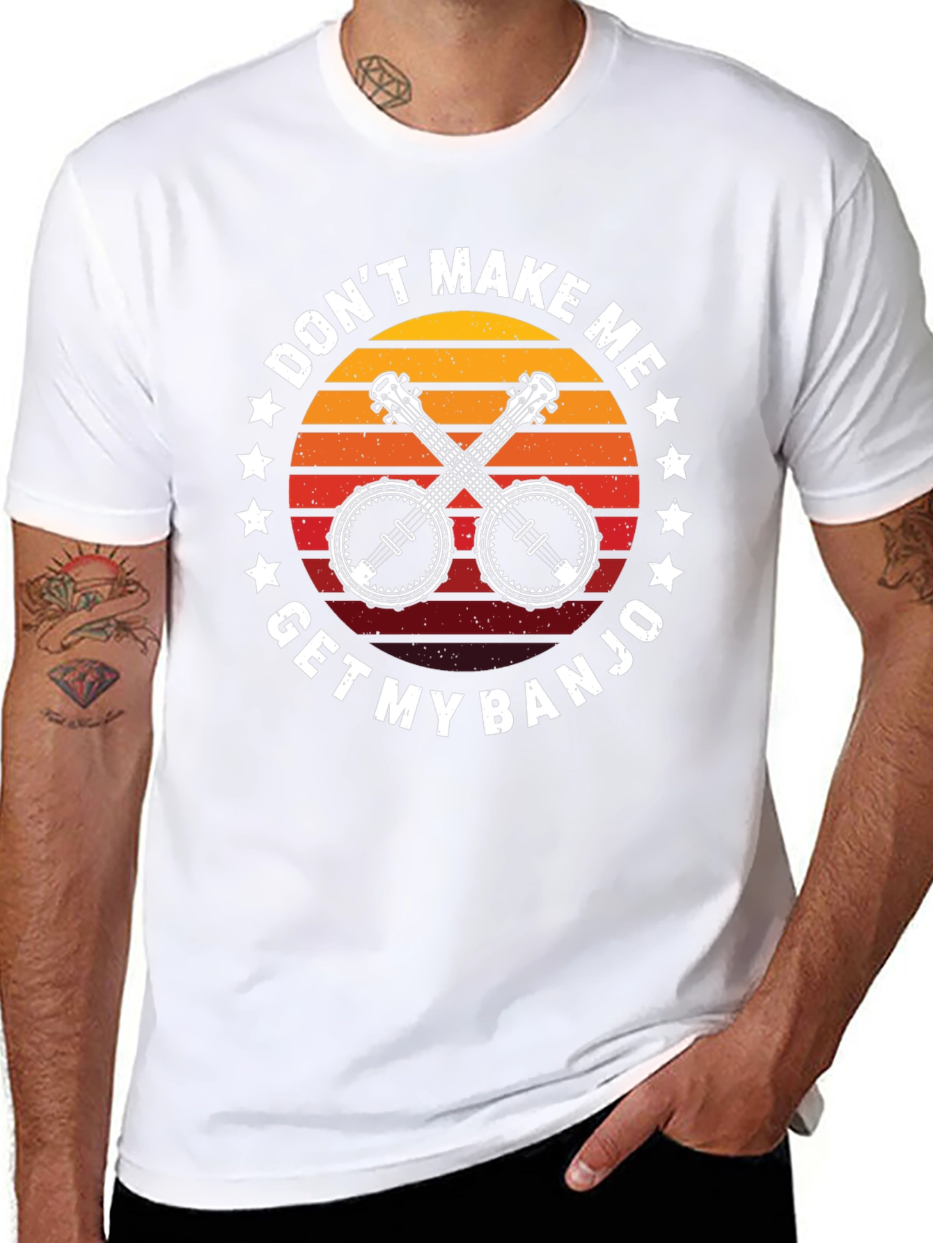 Dont Make Me Get My Banjo Black T-Shirt
