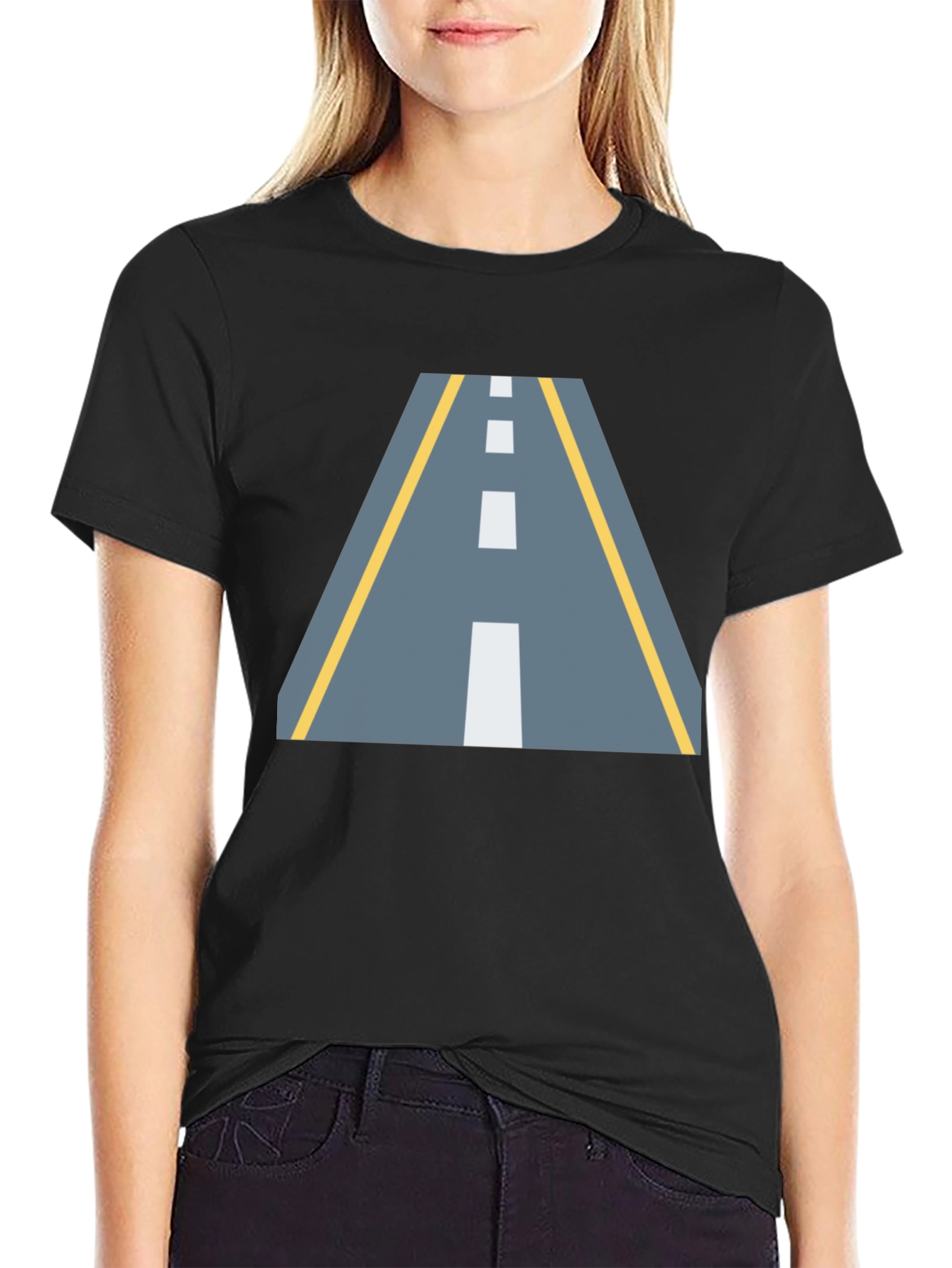 Road Graphic Black T-Shirt