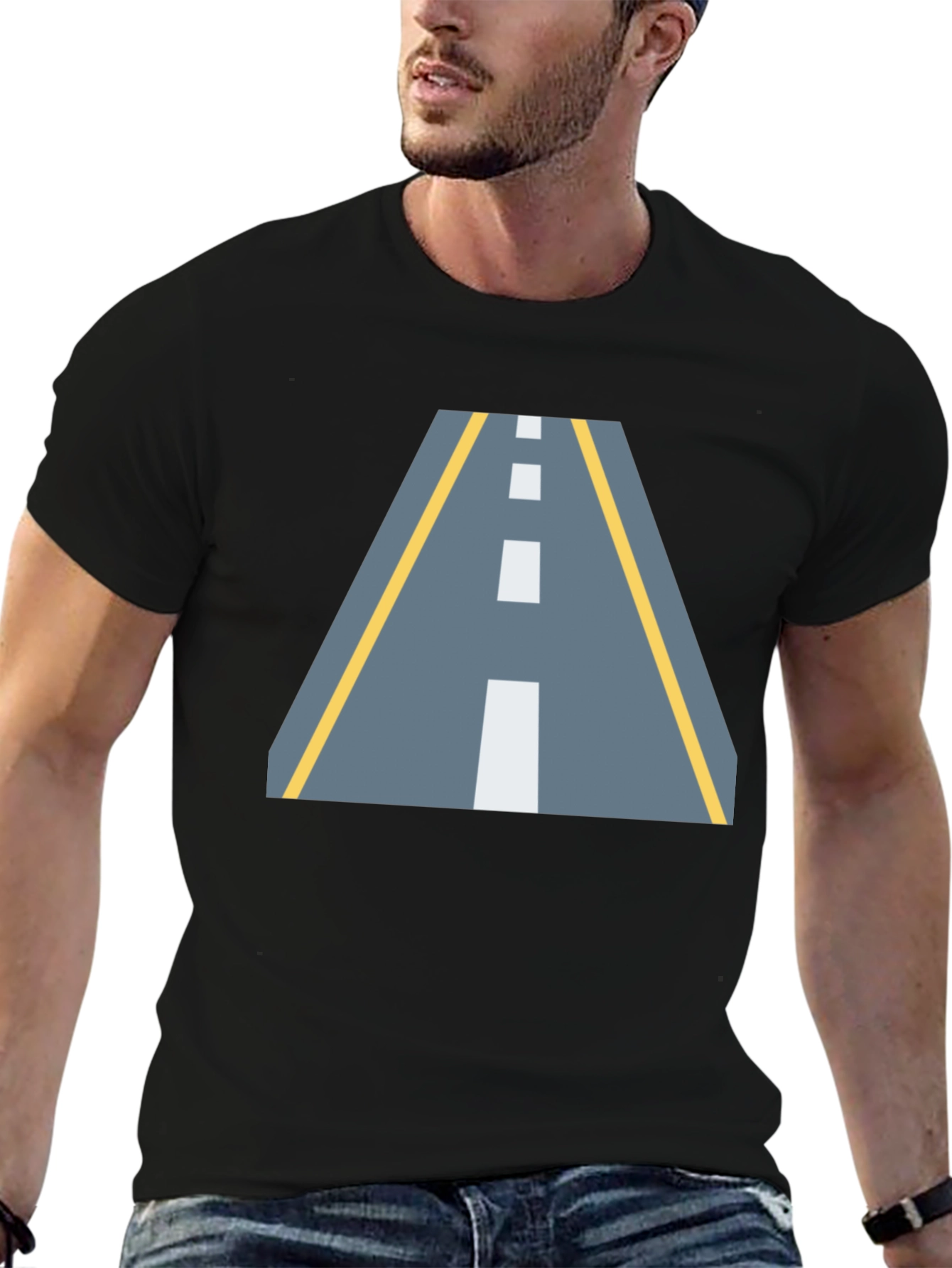 Road Graphic Black T-Shirt