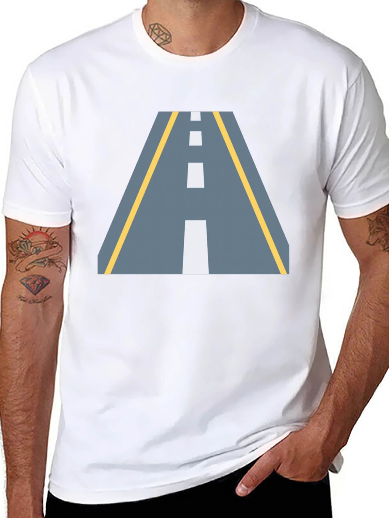 Road Graphic Black T-Shirt