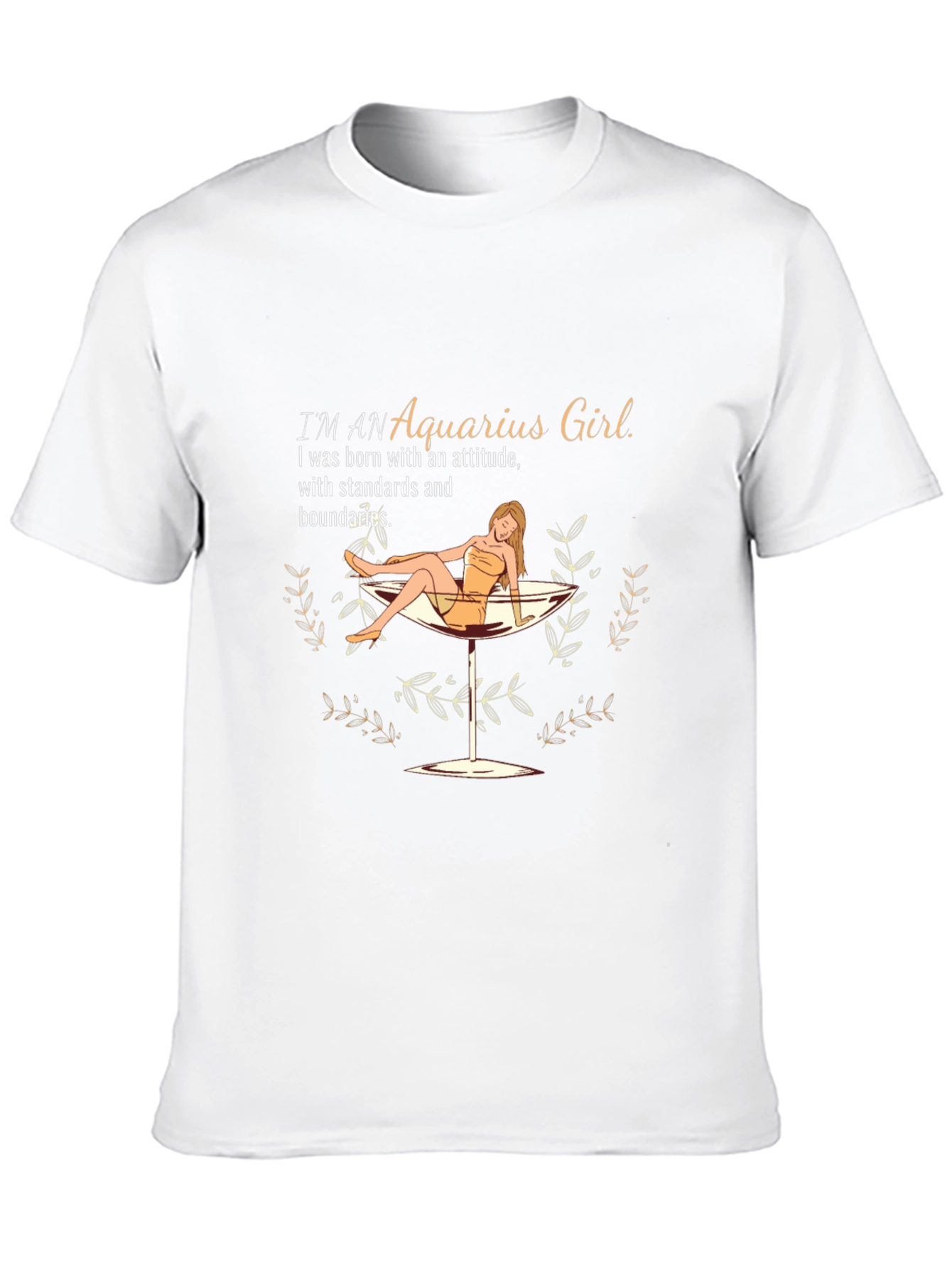 Aquarius Girl T-Shirt: Stylish Zodiac Graphic Tee