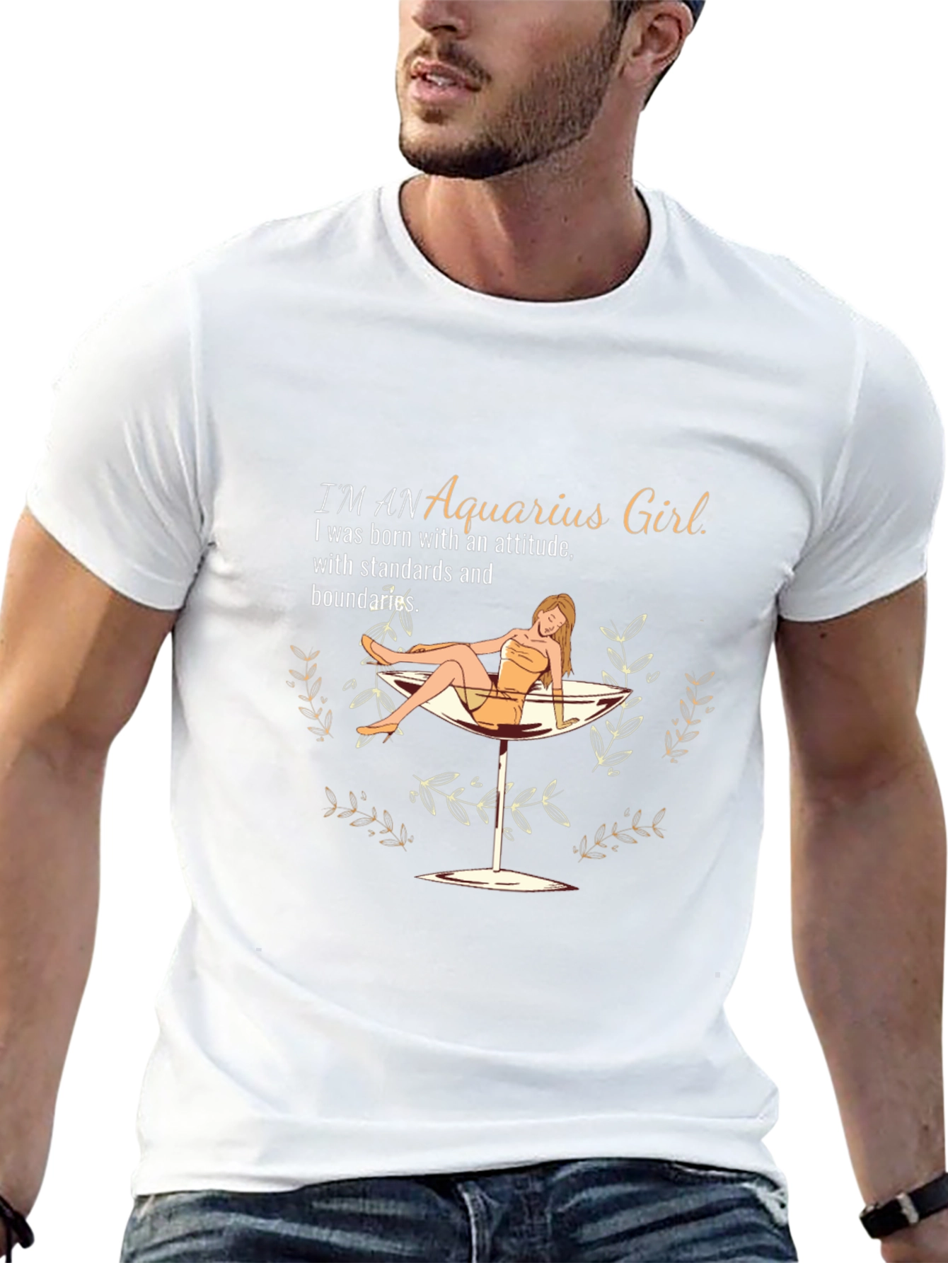 Aquarius Girl T-Shirt: Stylish Zodiac Graphic Tee