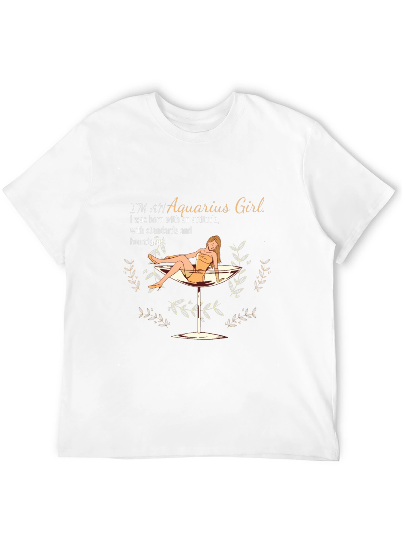 Aquarius Girl T-Shirt: Stylish Zodiac Graphic Tee
