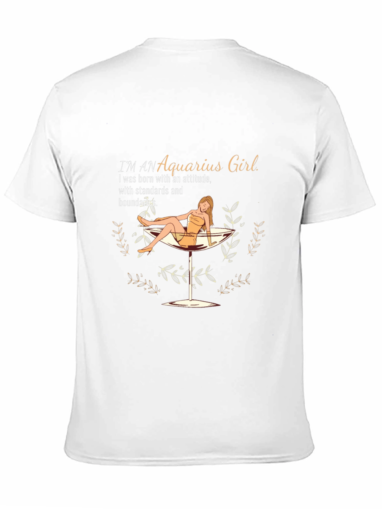 Aquarius Girl T-Shirt: Stylish Zodiac Graphic Tee