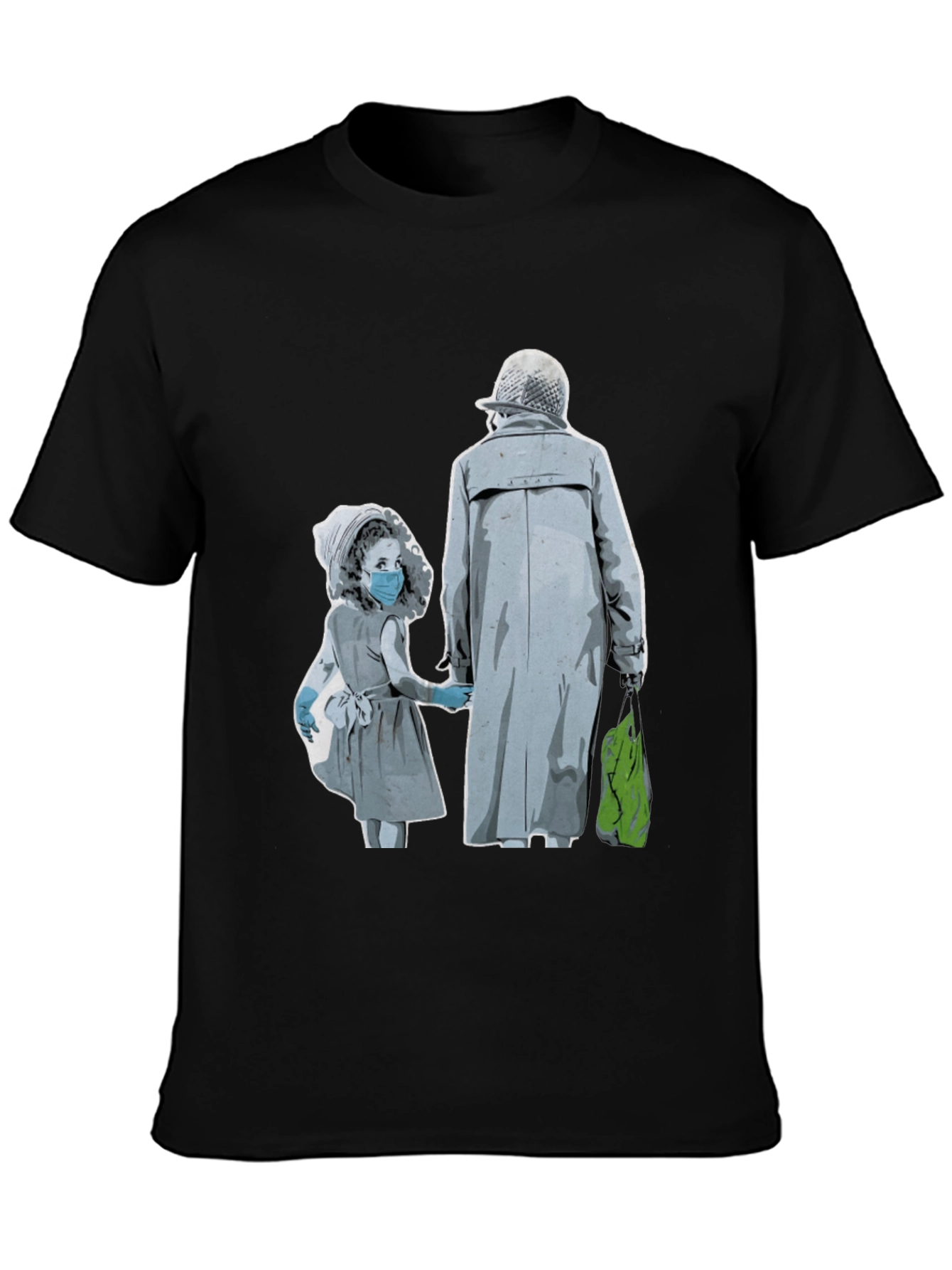 Artistic Graphic Tee - Masked Kids