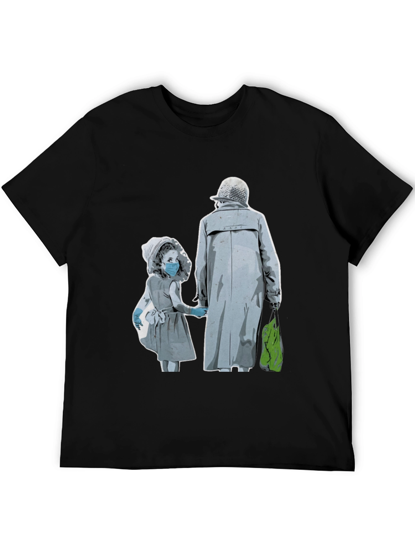 Artistic Graphic Tee - Masked Kids