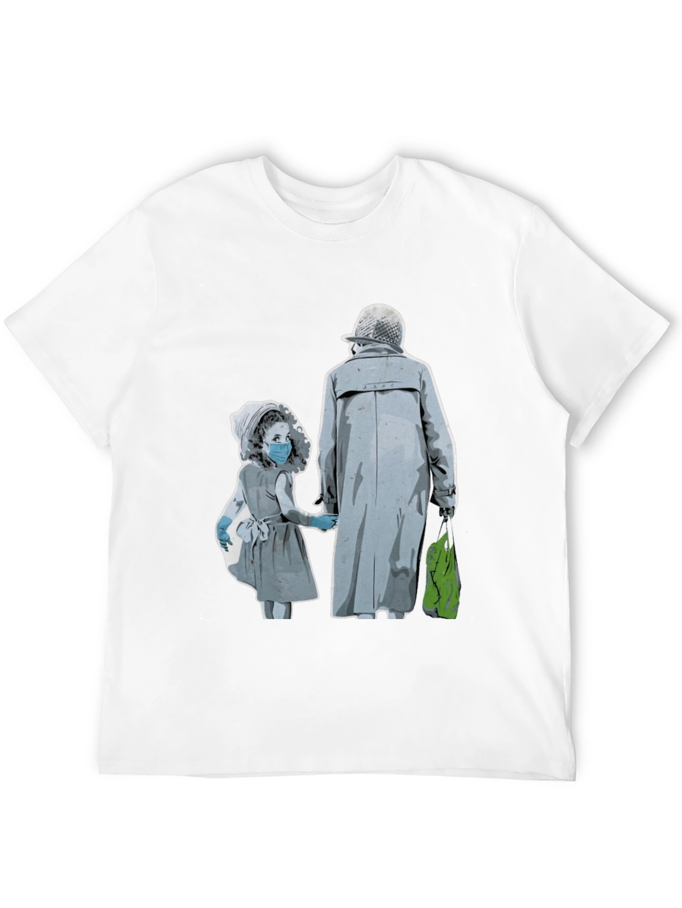 Artistic Graphic Tee - Masked Kids