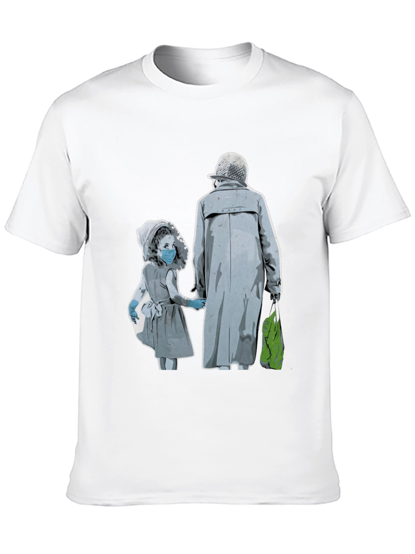 Artistic Graphic Tee - Masked Kids
