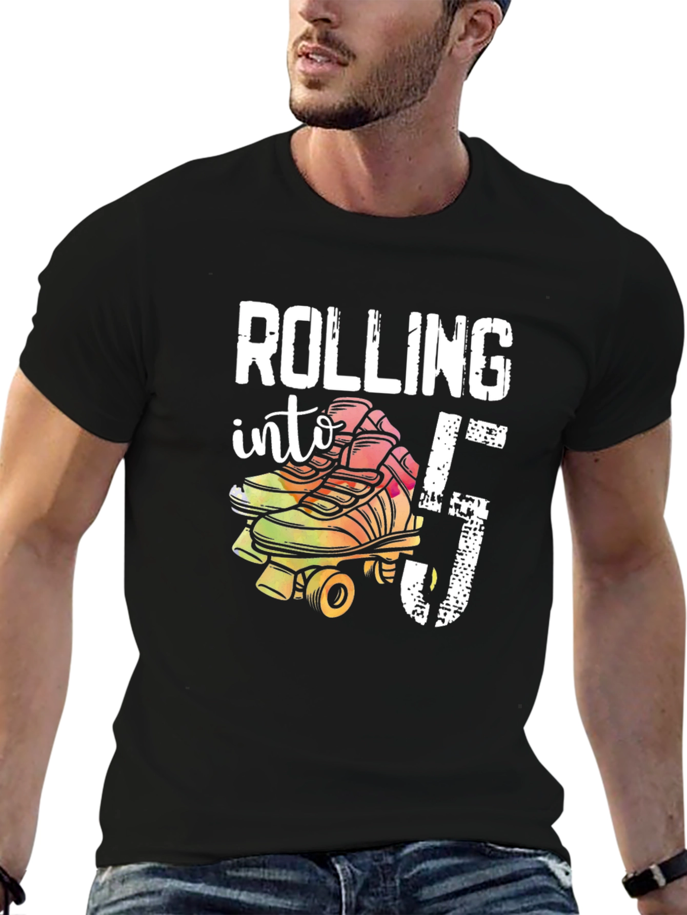 Rolling Into 5th Birthday T-Shirt