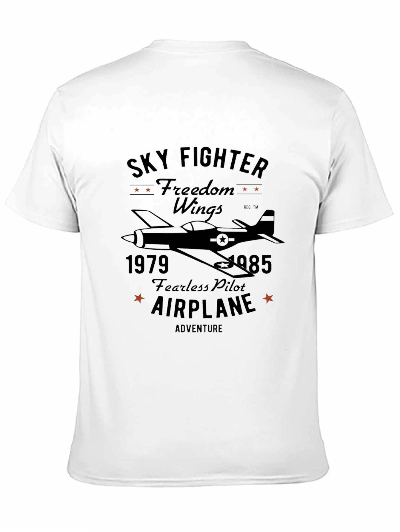 Sky Fighter Airplane Graphic T-Shirt