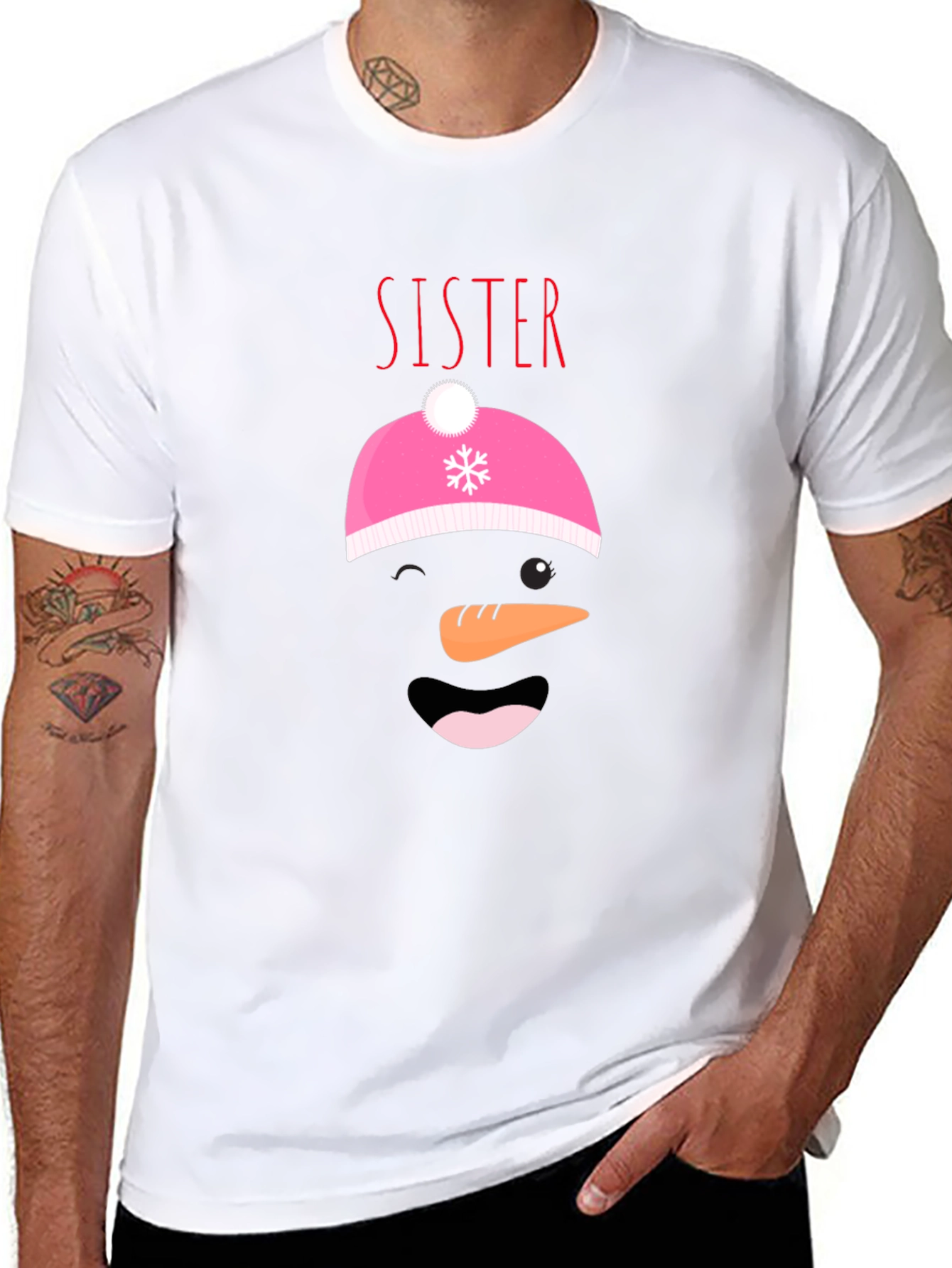 Sister Snowman Graphic Tee