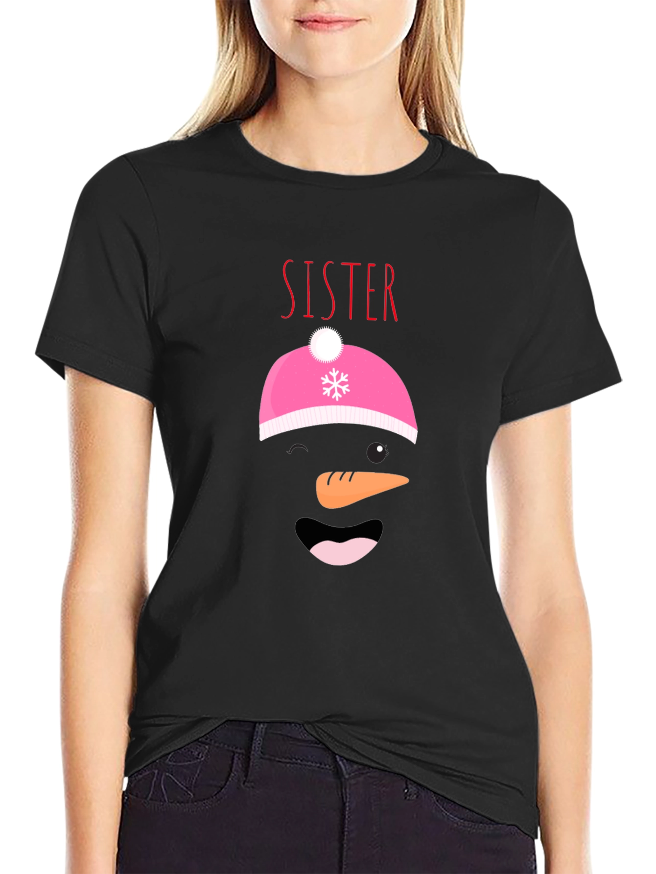 Sister Snowman Graphic Tee