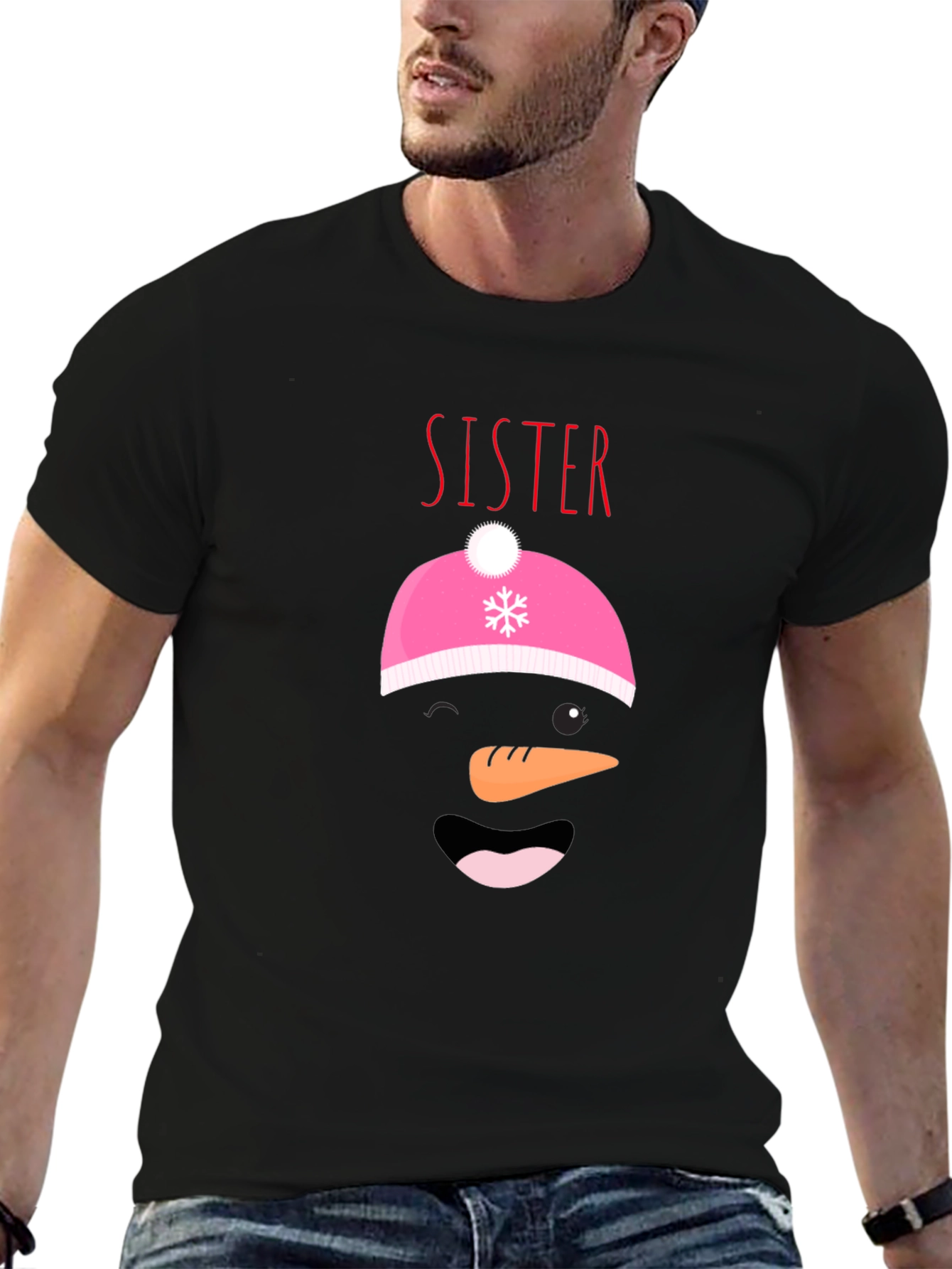 Sister Snowman Graphic Tee