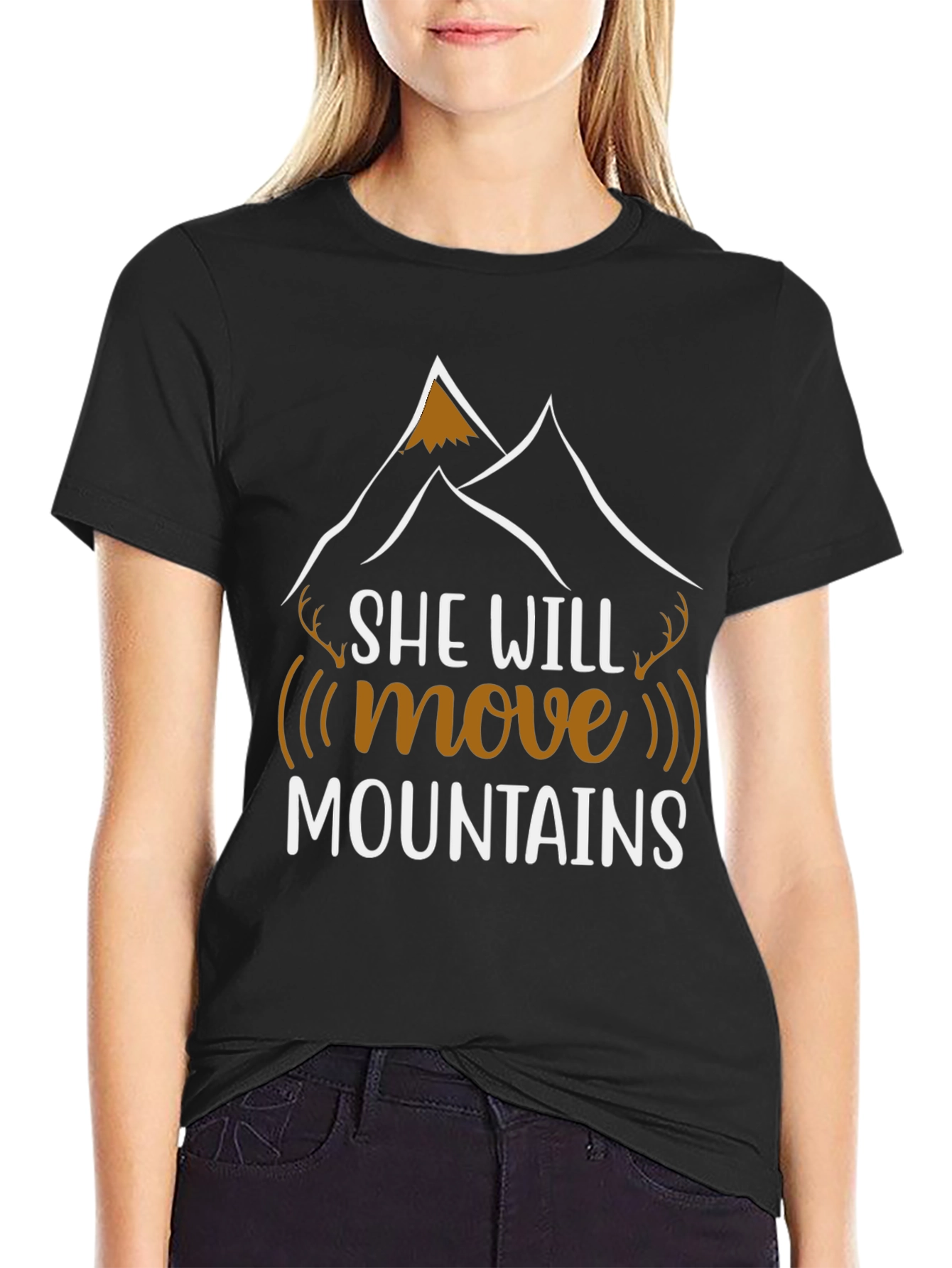 She Will Move Mountains Graphic T-Shirt