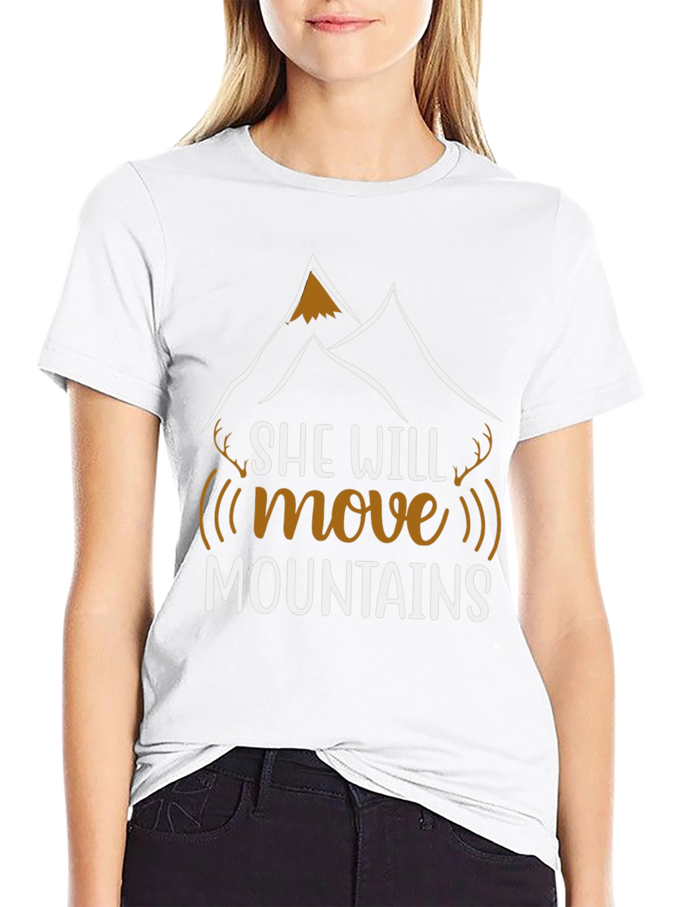 She Will Move Mountains Graphic T-Shirt