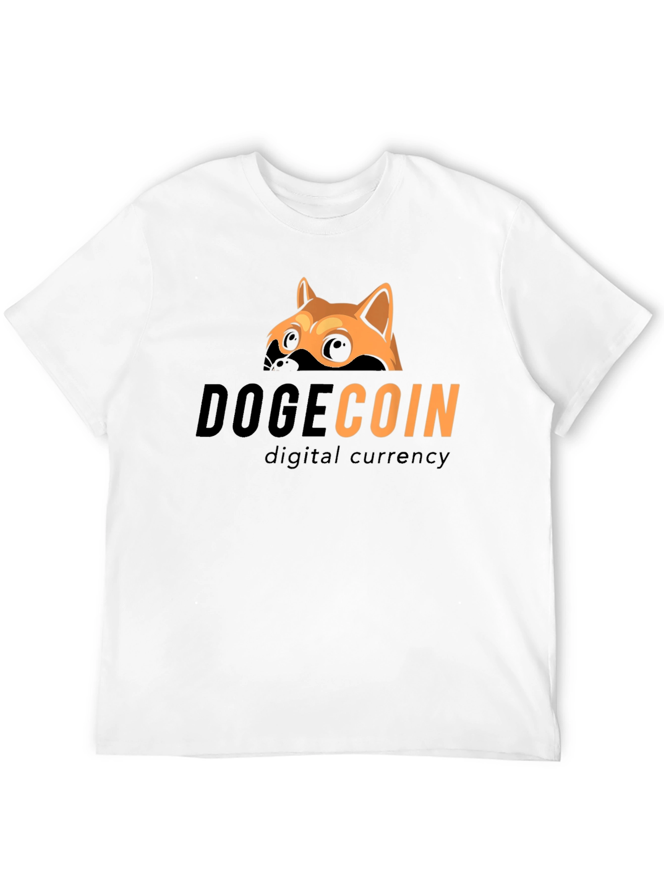 Dogecoin Crypto Black T-Shirt