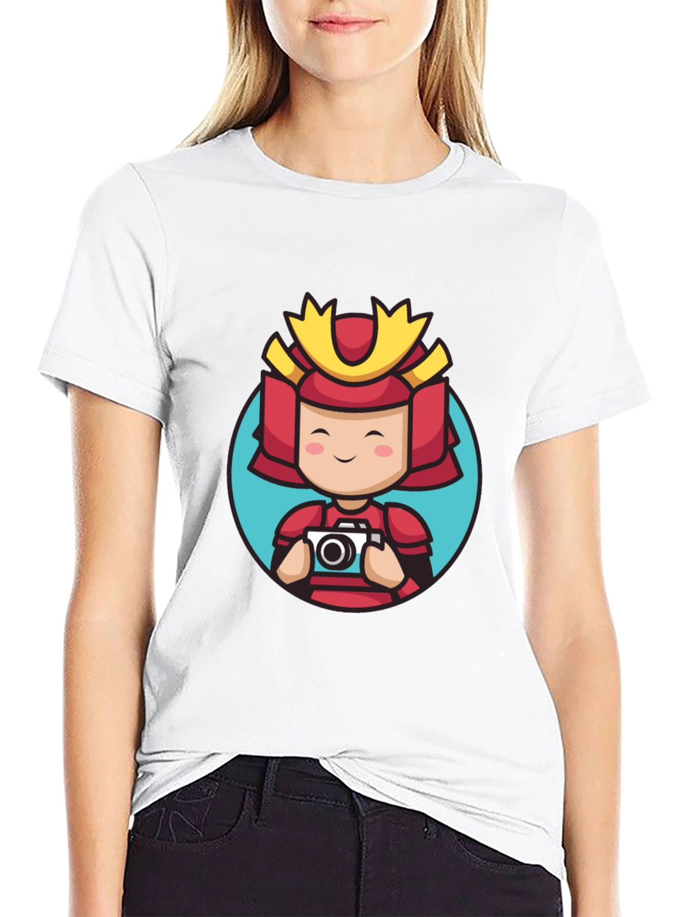 Samurai Photographer T-Shirt - Cool Graphic Tee