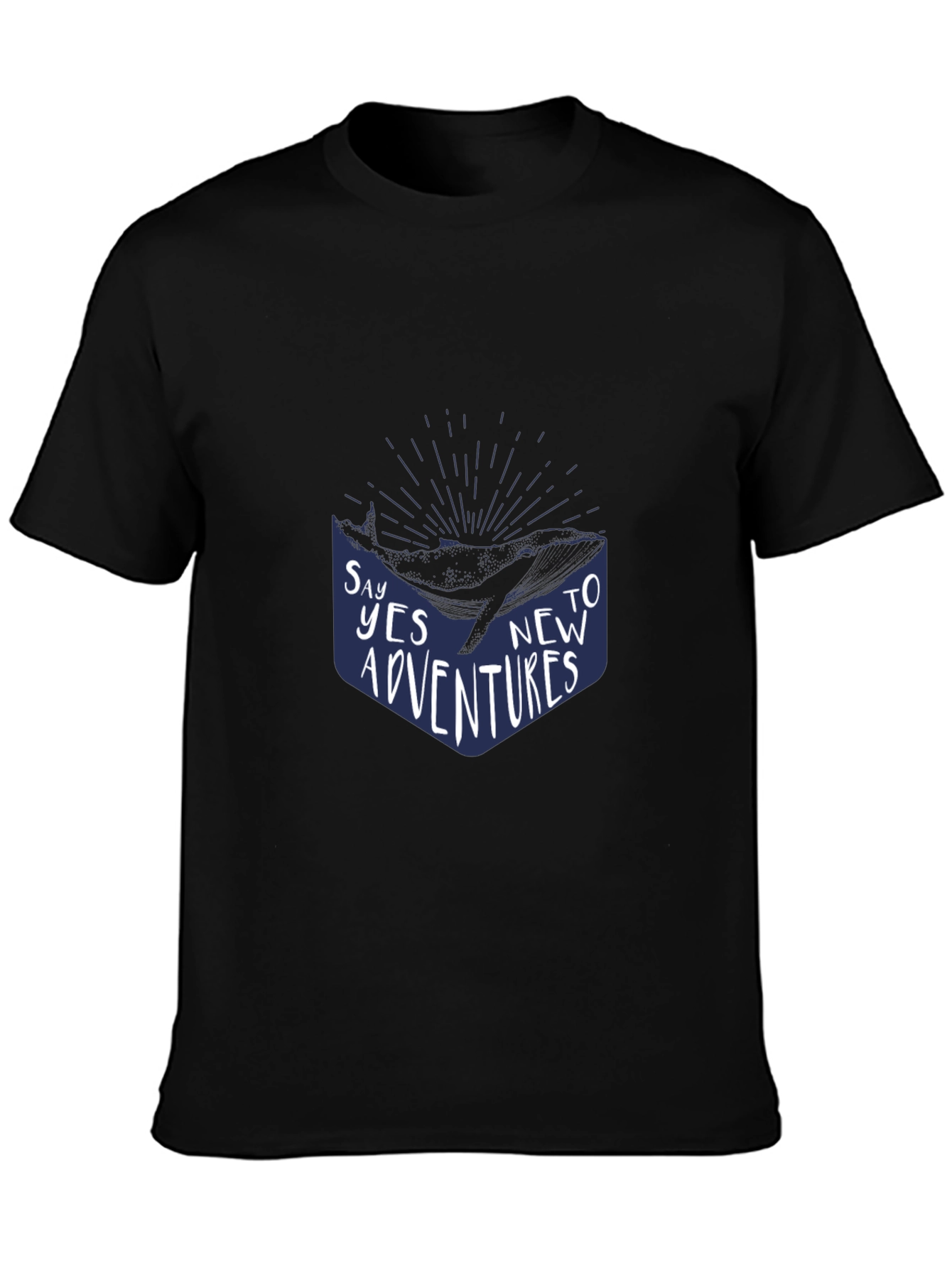Adventure Awaits Graphic Tee - Black