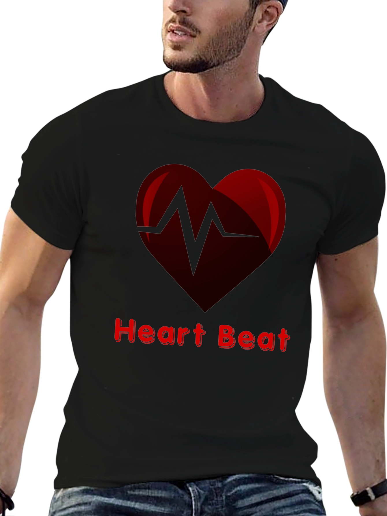 Heartbeat Graphic Tee - Stylish Unisex T-Shirt