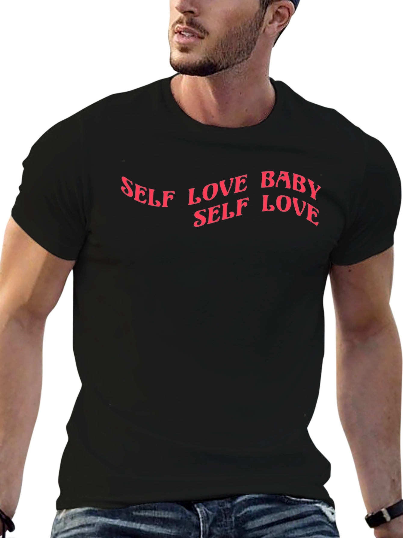 Self Love Baby Graphic Tee - Black