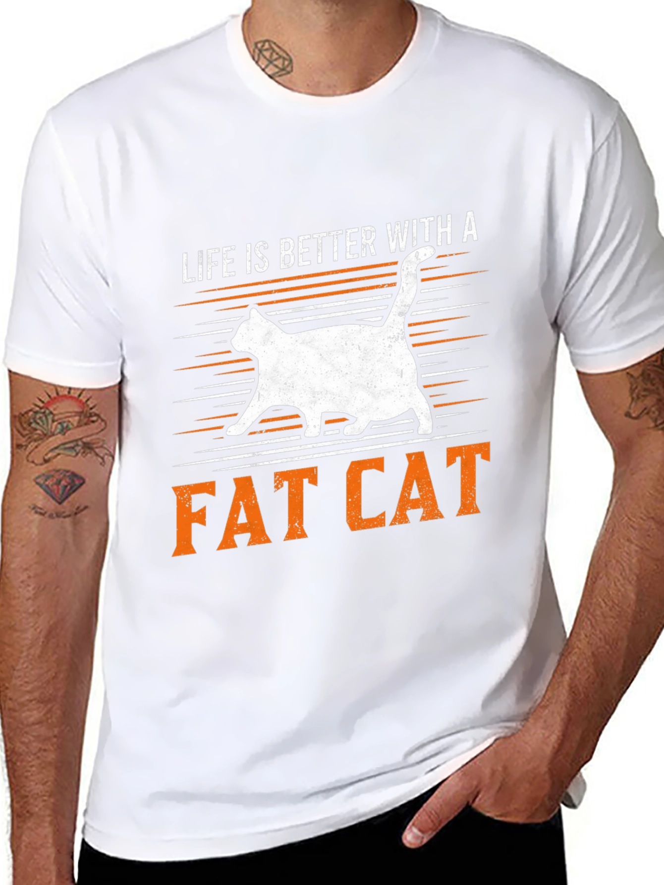 Life is Better with a Fat Cat T-Shirt