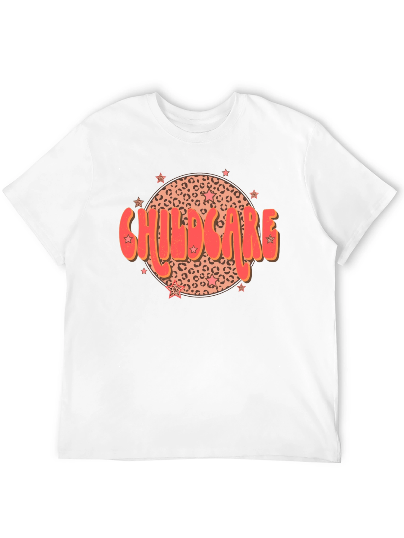 Childcare Leopard Star T-Shirt