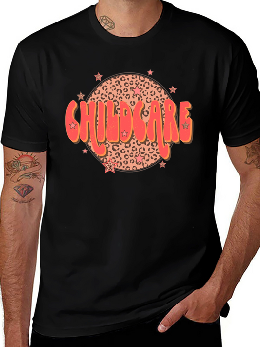 Childcare Leopard Star T-Shirt