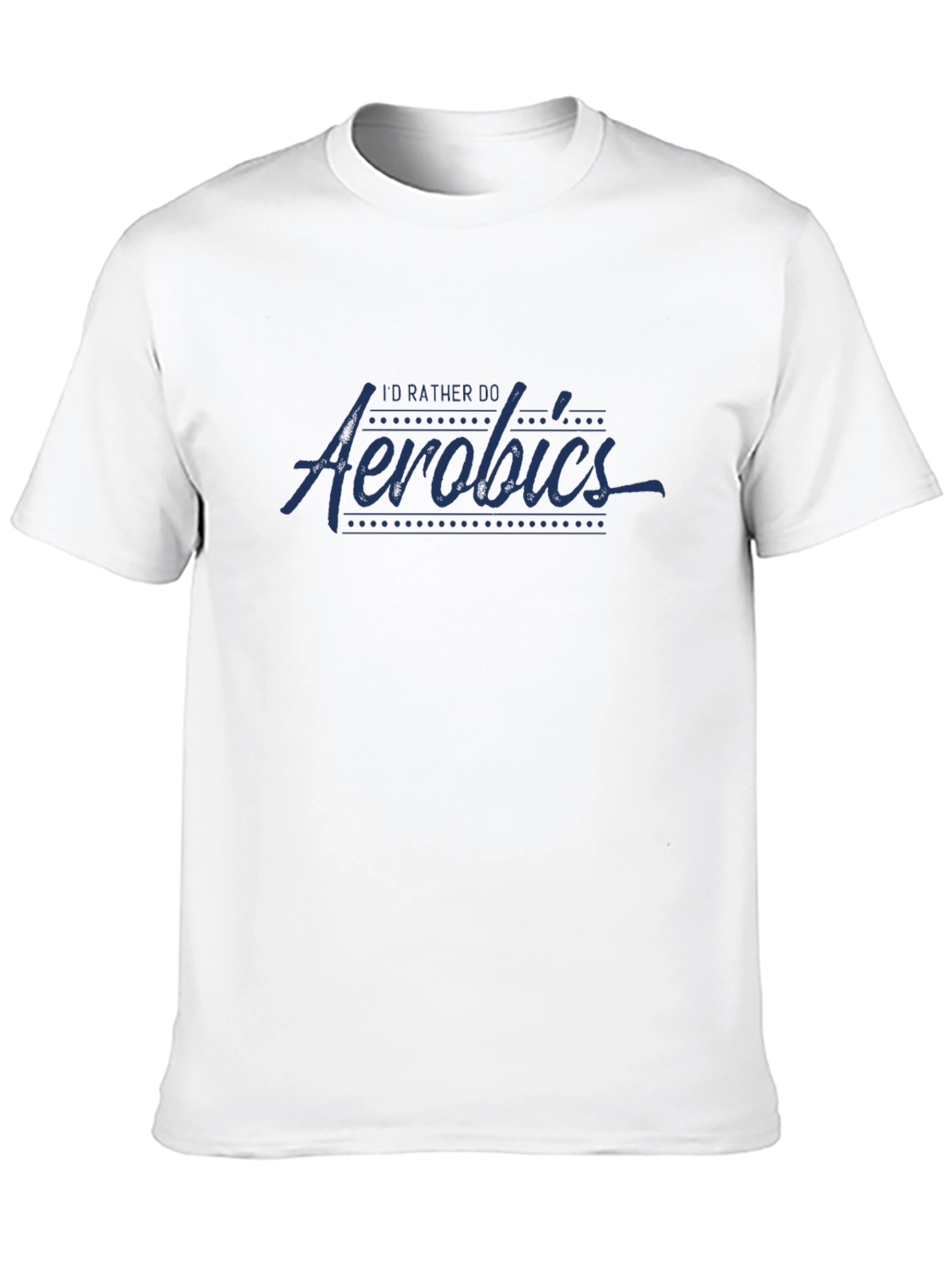 Id Rather Do Aerobics Graphic Tee - Black