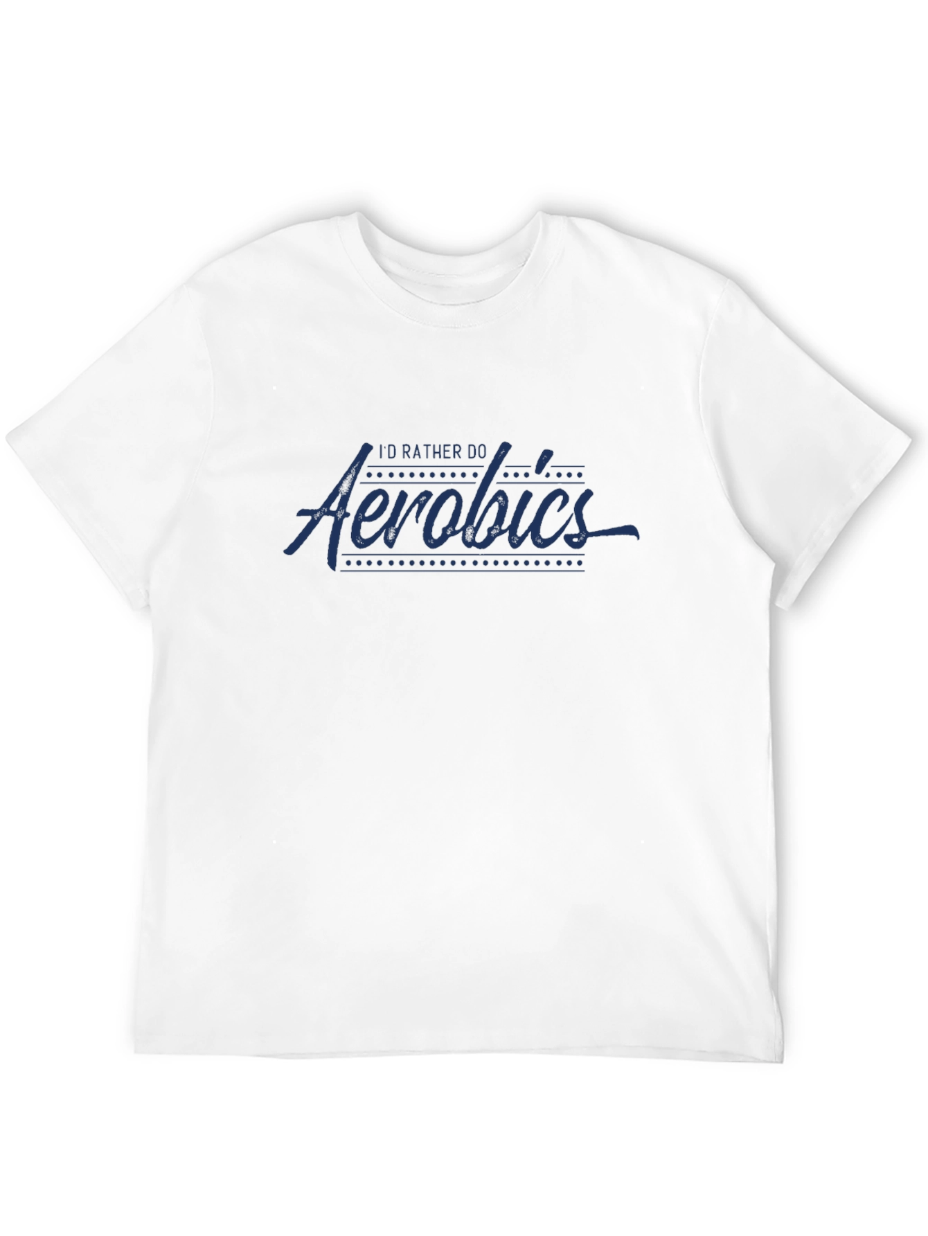 Id Rather Do Aerobics Graphic Tee - Black
