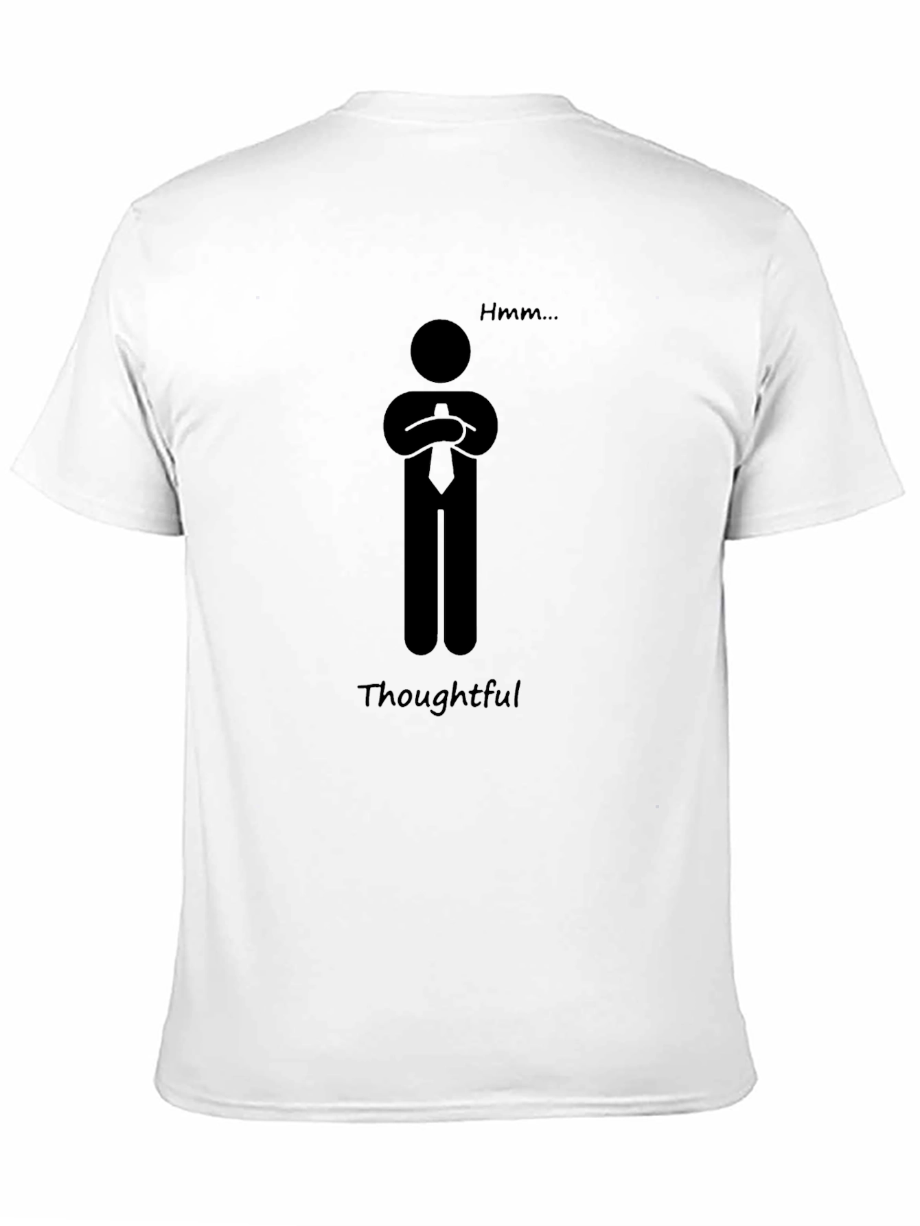 Thoughtful Man T-Shirt - Hmmm... Funny Graphic Tee