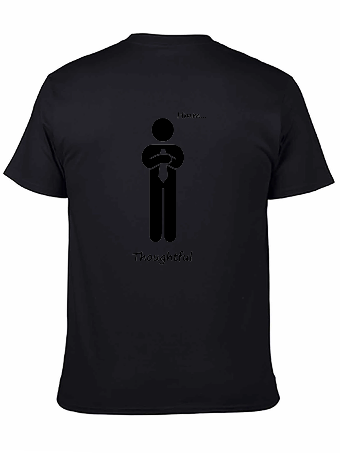 Thoughtful Man T-Shirt - Hmmm... Funny Graphic Tee