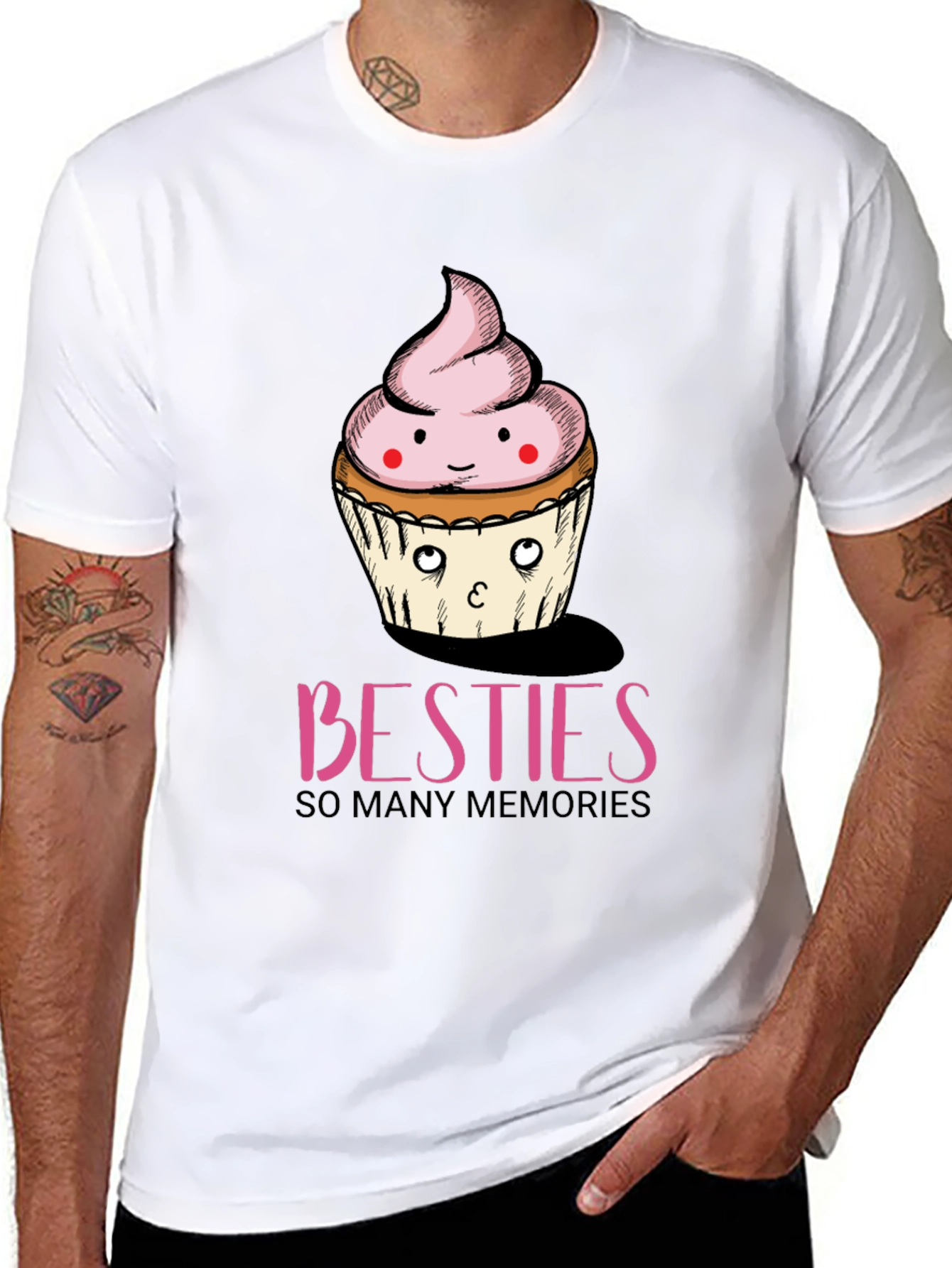Besties Cupcake T-Shirt - So Many Memories
