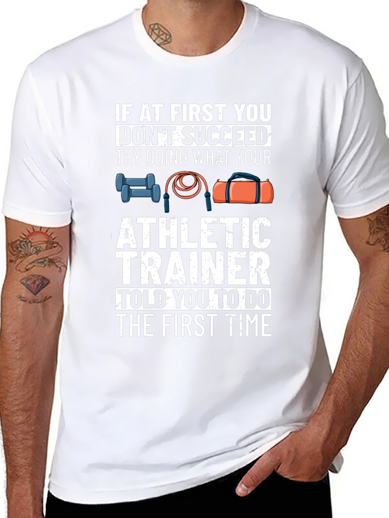Athletic Trainer Graphic T-Shirt - Workout Gym Tee