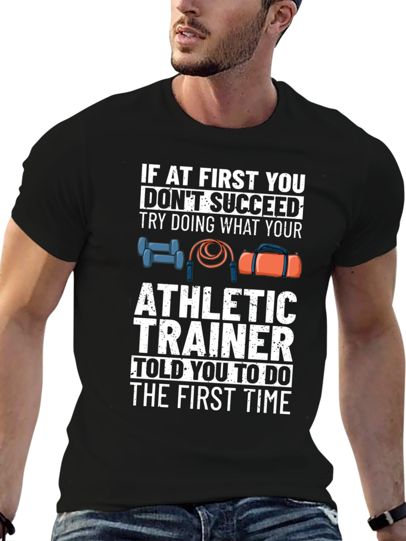 Athletic Trainer Graphic T-Shirt - Workout Gym Tee