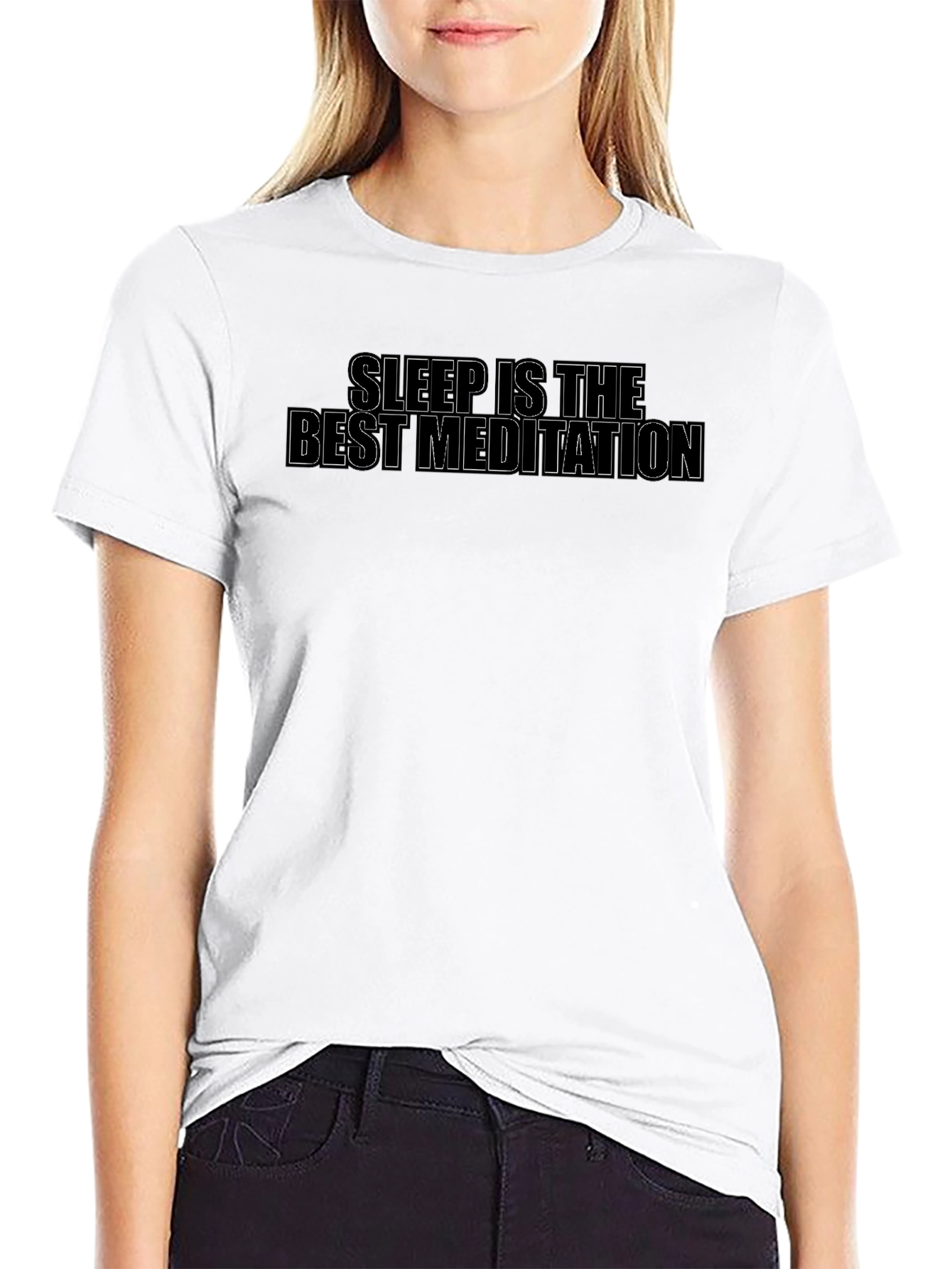 Sleep is the Best Meditation Graphic Tee