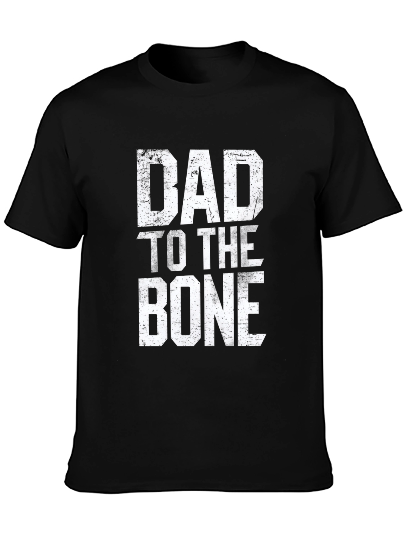 Dad To The Bone Black Graphic T-Shirt