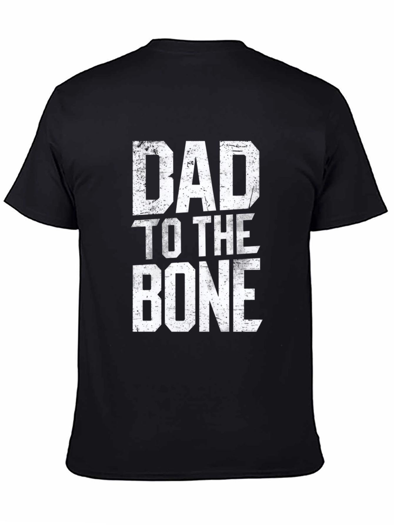 Dad To The Bone Black Graphic T-Shirt