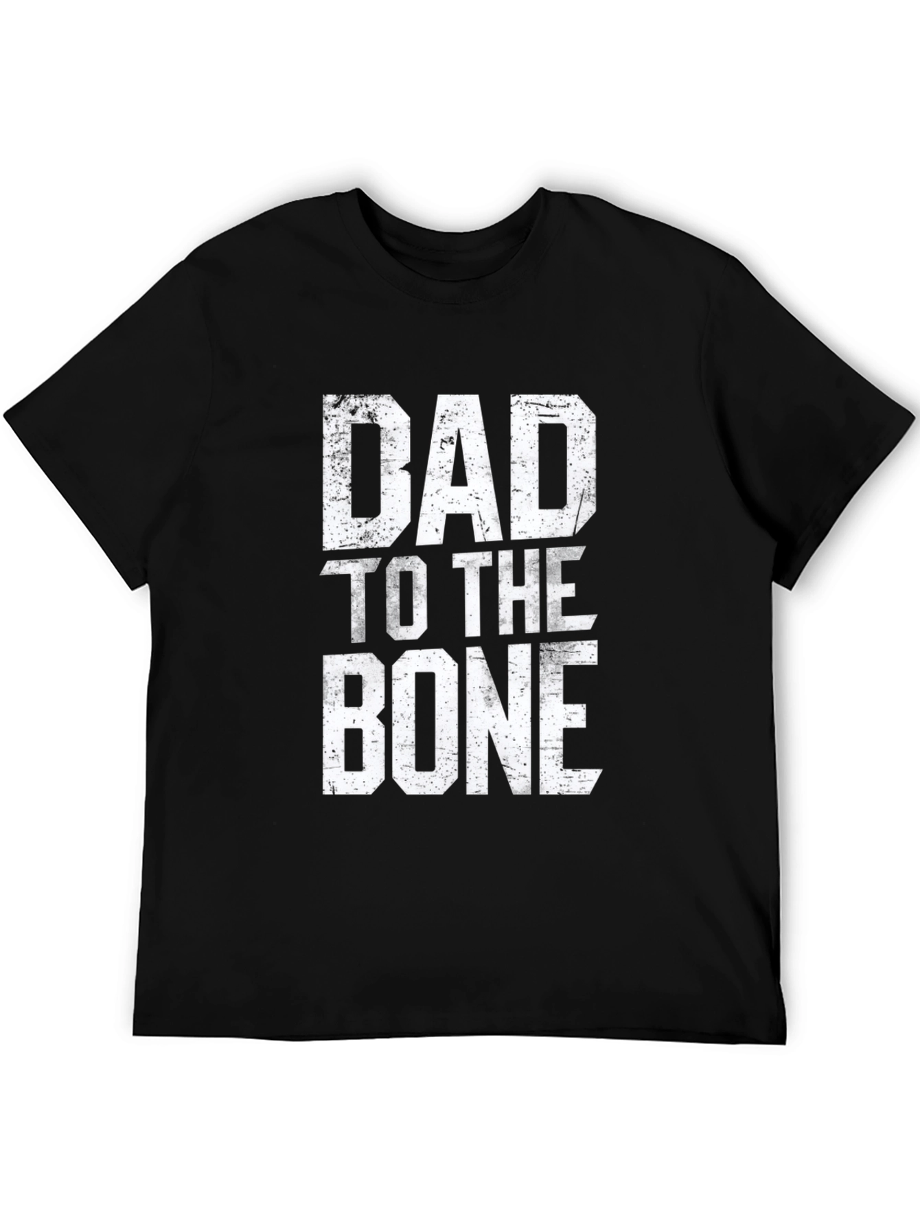Dad To The Bone Black Graphic T-Shirt