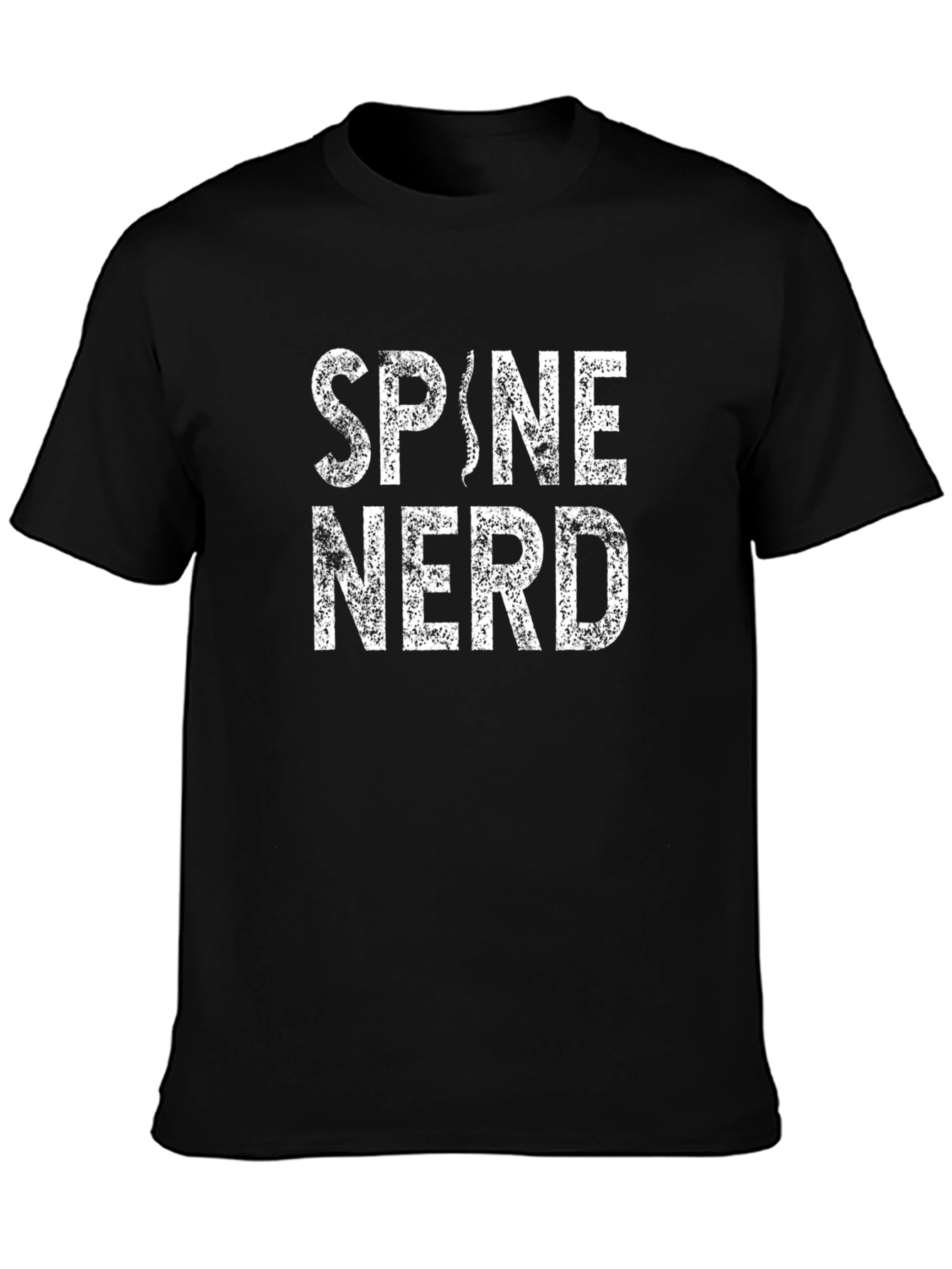 Spine Nerd Graphic T-Shirt - Black Tee