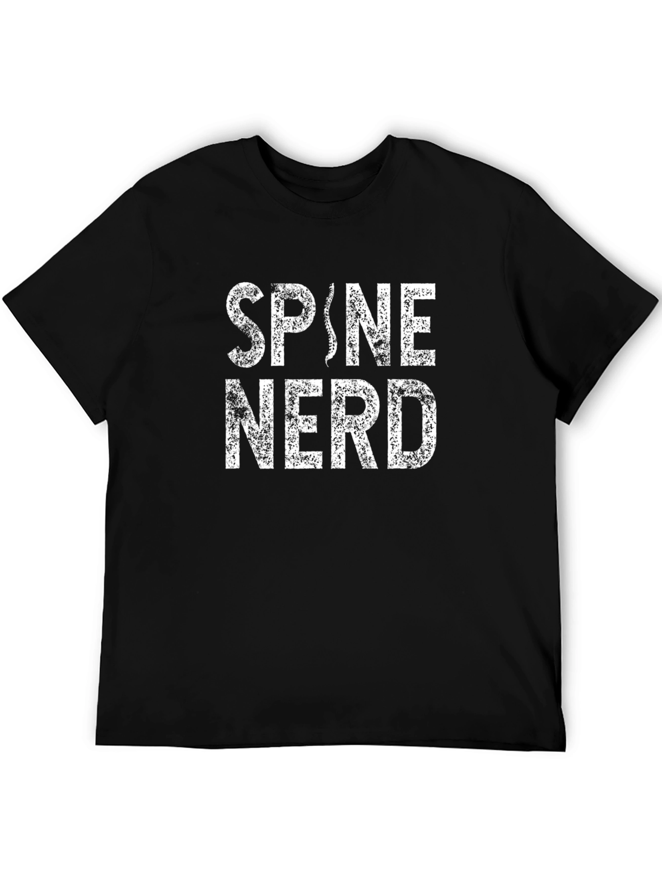 Spine Nerd Graphic T-Shirt - Black Tee