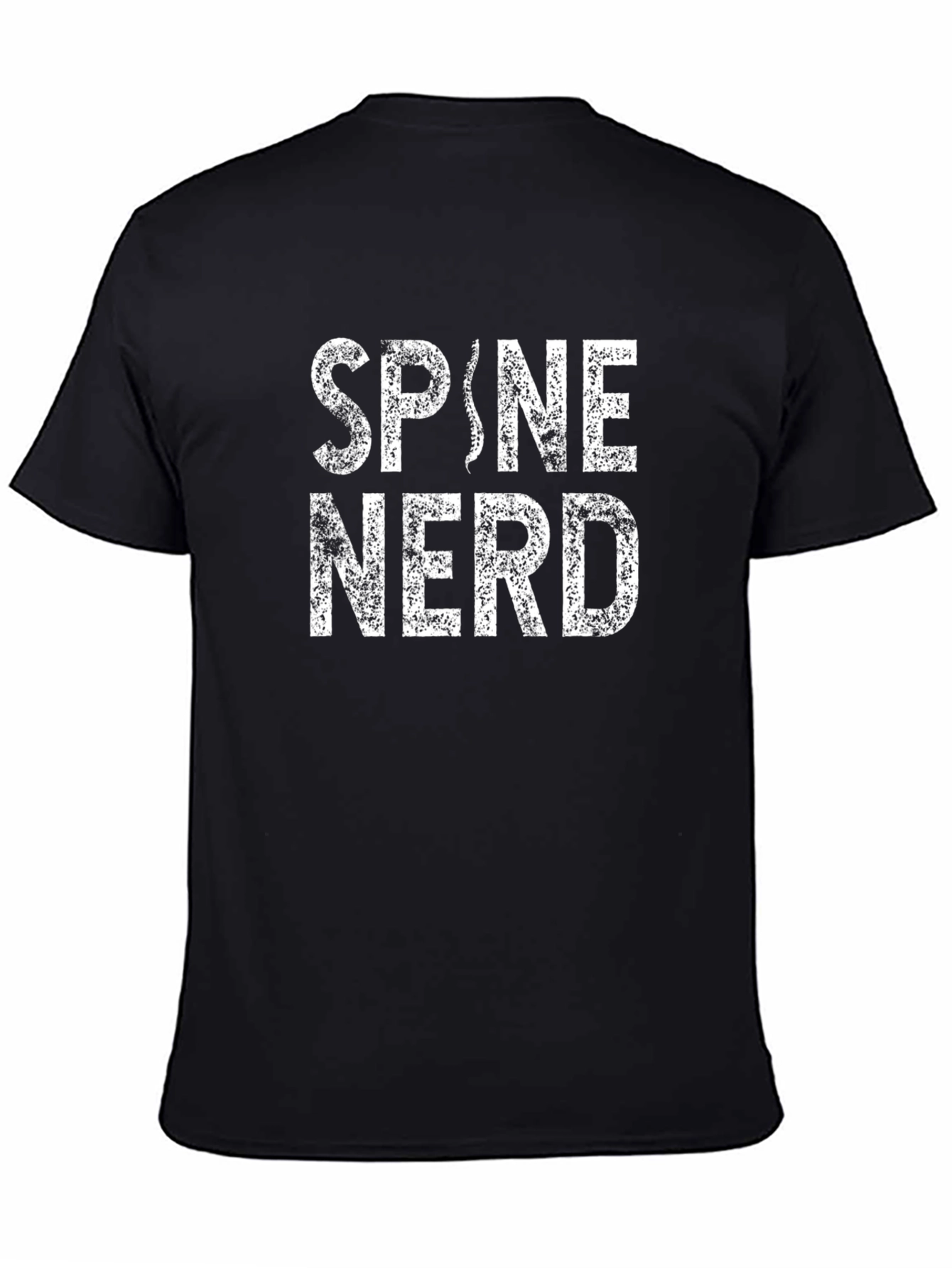 Spine Nerd Graphic T-Shirt - Black Tee