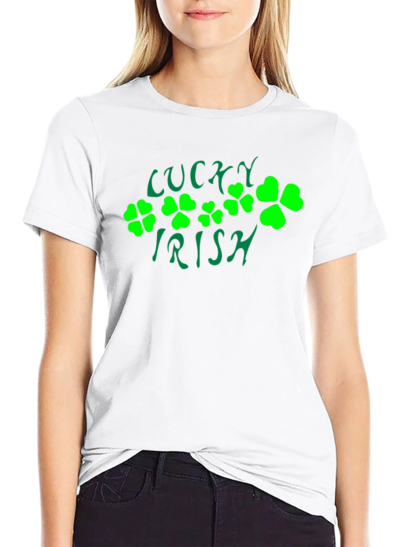 Lucky Irish St. Patricks Day Black T-Shirt