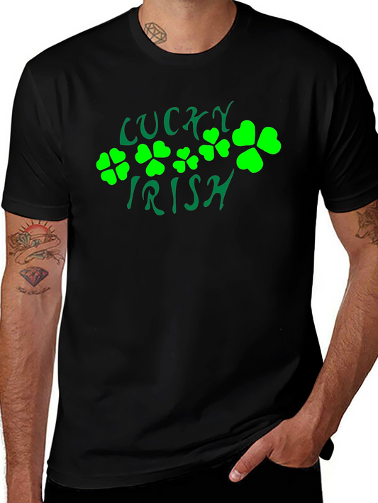 Lucky Irish St. Patricks Day Black T-Shirt