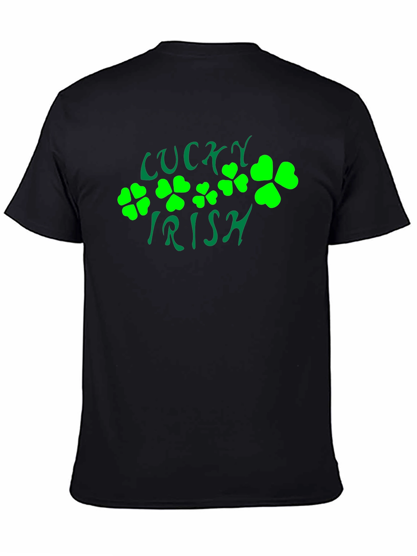 Lucky Irish St. Patricks Day Black T-Shirt