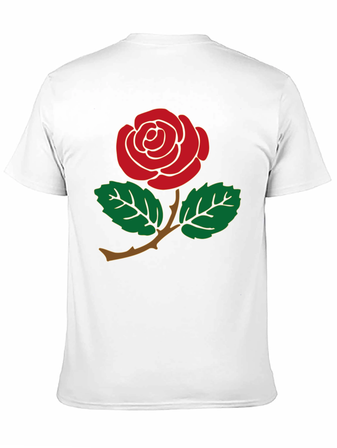 Red Rose Graphic Tee - Mens Black T-Shirt