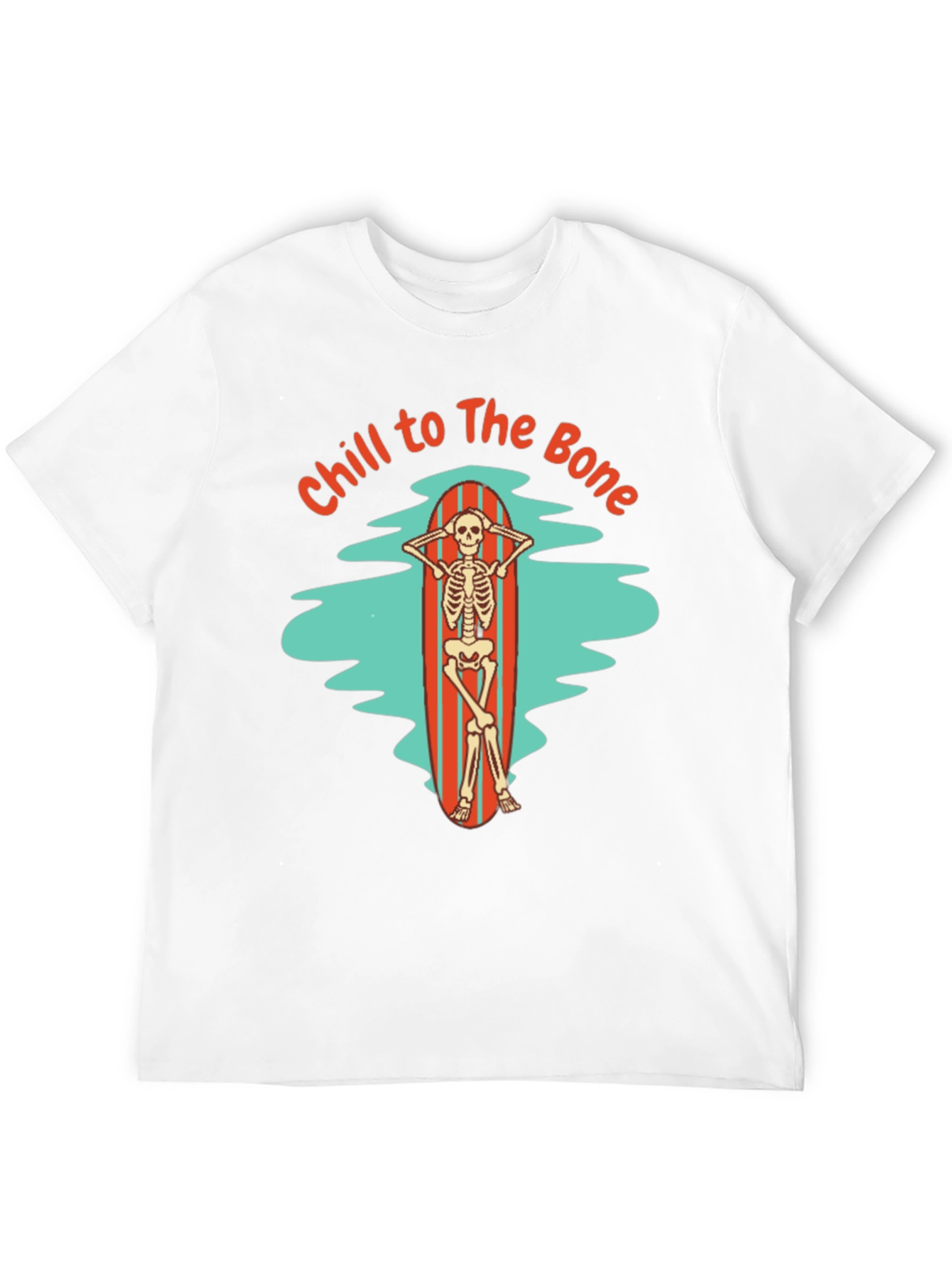 Chill to The Bone Skeleton Graphic T-Shirt